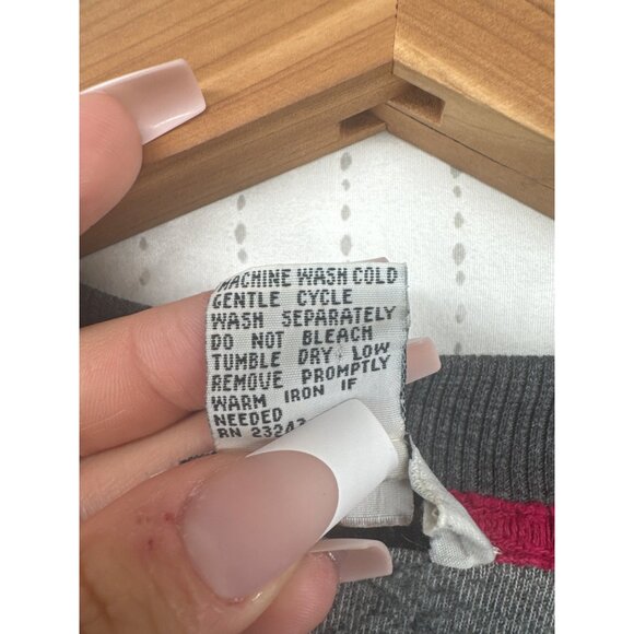 The Scrappy Camper + NY&Co Womens XL Upcycled Tunic Gray Terry Pumpkin Halloween - Picture 5 of 11